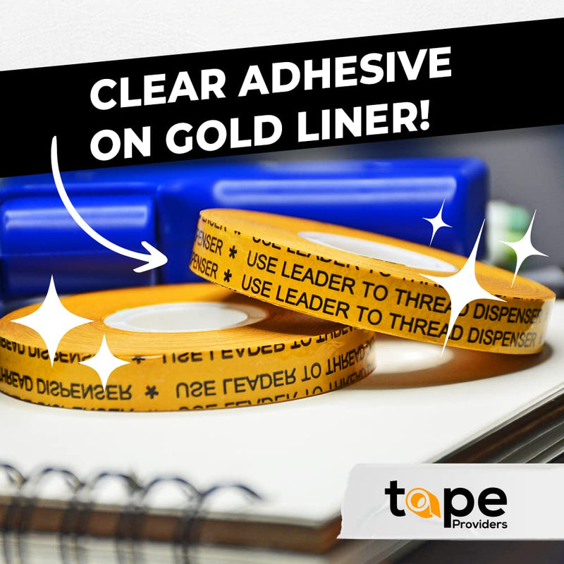 [Australia - AusPower] - WOD RWATG20 General Purpose ATG Tape, 1/2 inch x 36 yds. (Set of 6 Rolls) Adhesive Transfer Tape Glider Refill Rolls Clear Adhesive on Gold Liner (Acid Free) 1/2" in. - Pack of 6 