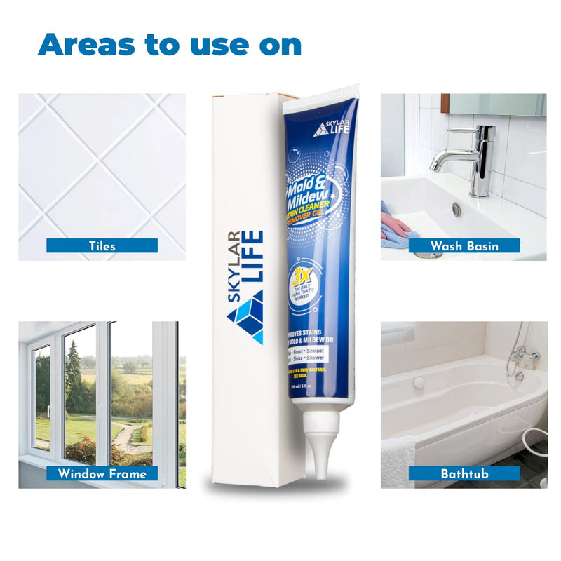 [Australia - AusPower] - Skylarlife Home Tiles and Sealant, Rubber Stain Whitnener Gel Apply on Silicone Caulk for Bathroom, Kitchen, Joint Sealant, Rubber 
