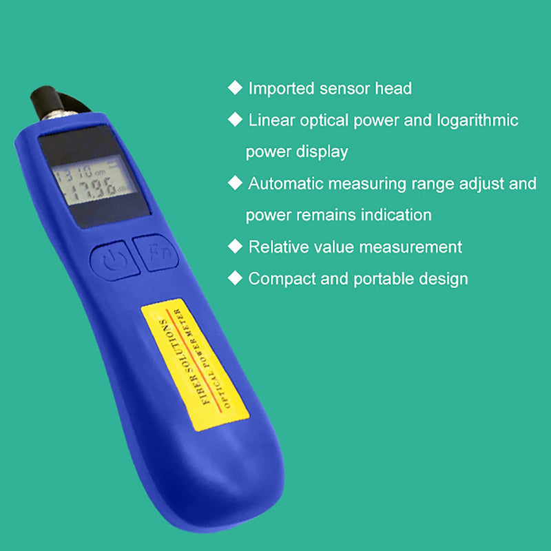 [Australia - AusPower] - Optical Power Meter TL537A, -70 to +10dBm Range, 6 Wavelengths, Handheld Fiber Light Meter 