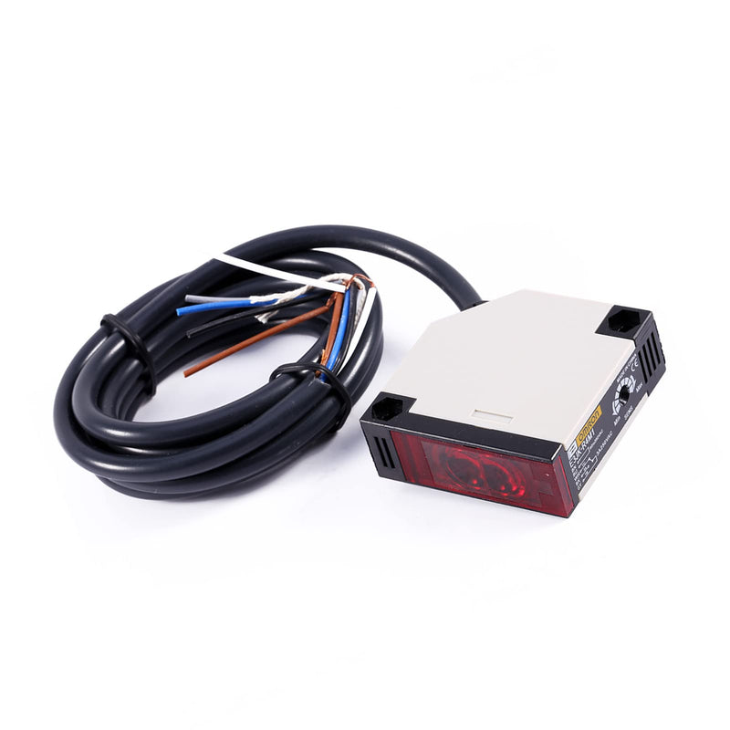 [Australia - AusPower] - Reflector Light Barrier AC 90-250 V 3A Sensor for Light Barrier E3JK-R4M1 Switch for SLR Sensor Light Barrier Switch 