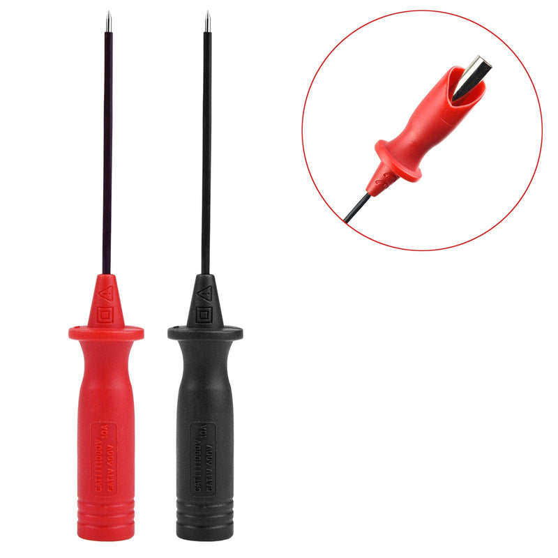 [Australia - AusPower] - ZIBOO ZB-T14 Piercing Needle Non-Destructive Test Probe,with 4mm Banana Plug Use for Digital Multimeter, Voltmeter, Clamp Meter Test Extensions 