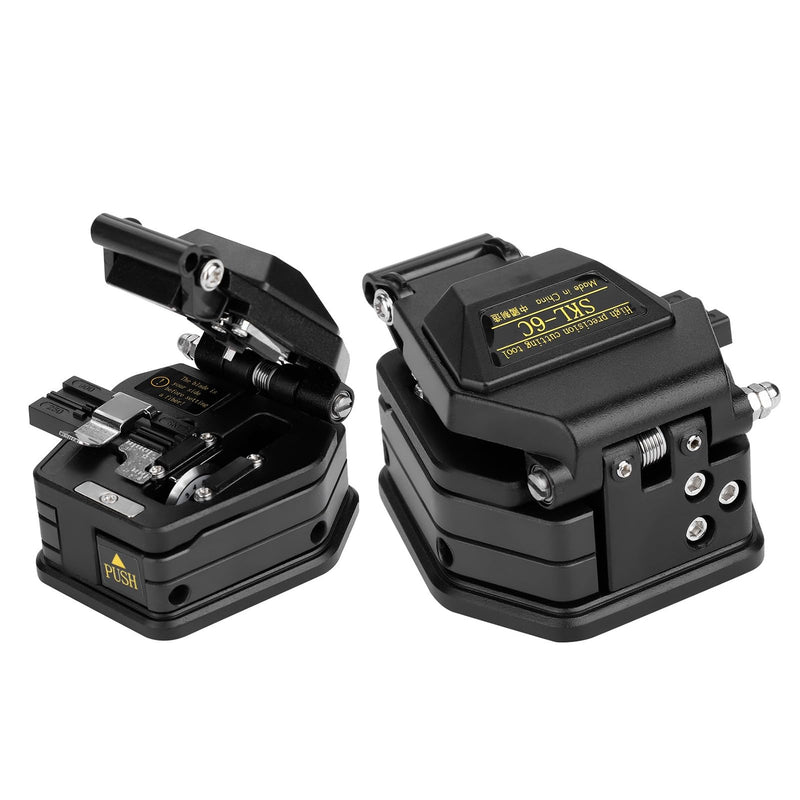 Fiber Optic Splitter, SKL-6C Precision Fiber Optic Splitter Glass Fiber Cutting Tool with 3 Wrenches, Bag and User Manual