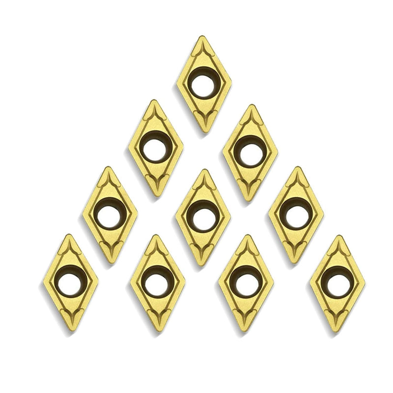 [Australia - AusPower] - DCMT21.51/DCMT070204 Carbide Turning Inserts, Mutilayer Coated Blades for Lathe Holder Boring Bar,Pack of 20 
