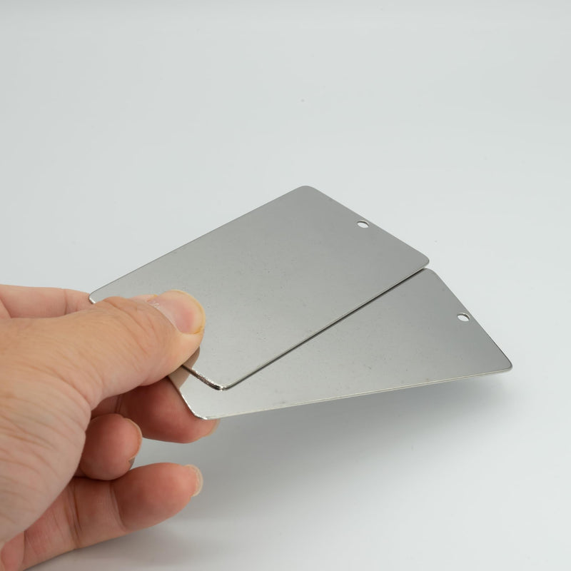 2 x 3 Inch Metal Engraving Blank Tags Rectangle Stamping Blanks 25 Pack