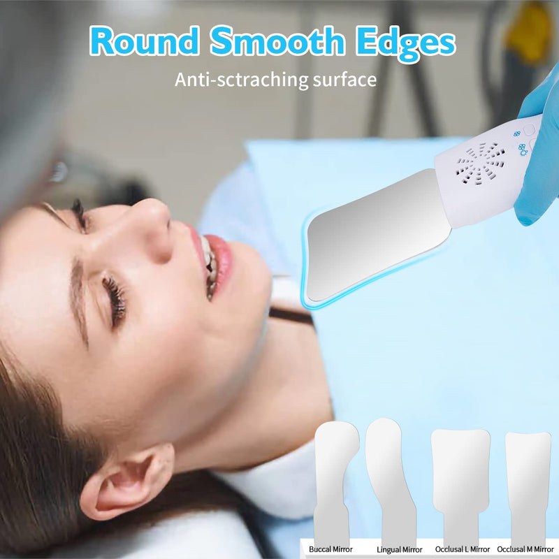Dental Photography Mirrors Fog Free - Pofessional Dental Occlusal Mouth Mirror Anti-sctraching Surface Intraoral Mirrors with Handle