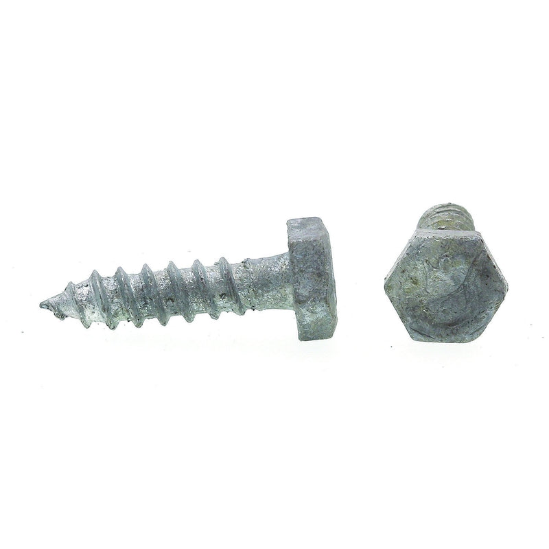 Prime-Line 9054890 Hex Lag Screws, 1/4 In. X 1 In., A307 Grade A Hot Dip Galvanized Steel (100 Pack)