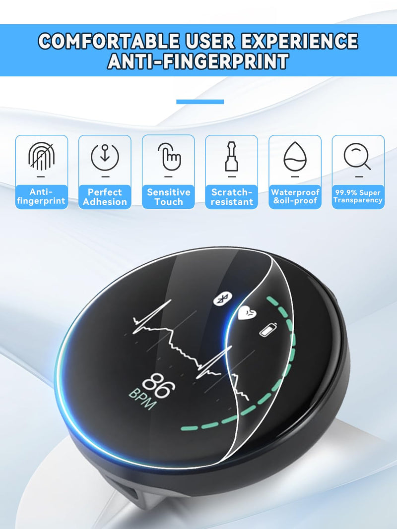 [Australia - AusPower] - Full Coverage 3D Curved Screen Protector Compatible with EKO CORE 500™ Digital Stethoscope, Anti-Scratch, Non-Glass, Soft HD TPU Transparent Film, EKO CORE 500 Accessory (2, Hydrogel Film) 2 