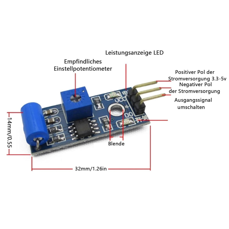 SW-420 Vibration Shaker Sensor Module Pack of 10 | Compatible with Arduino NC type vibration sensor module vibration switch 1
