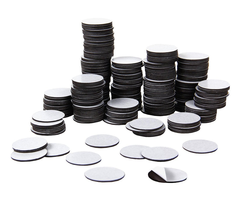 [Australia - AusPower] - Hygloss 100 Pcs Self-Adhesive Magnetic Dots - 3/4-Inch - Peel & Stick Magnet Circles for Crafts, Classroom & Refrigerators - Round Sticky Magnet Stickers, Pack of 100 100 Pieces Coins 