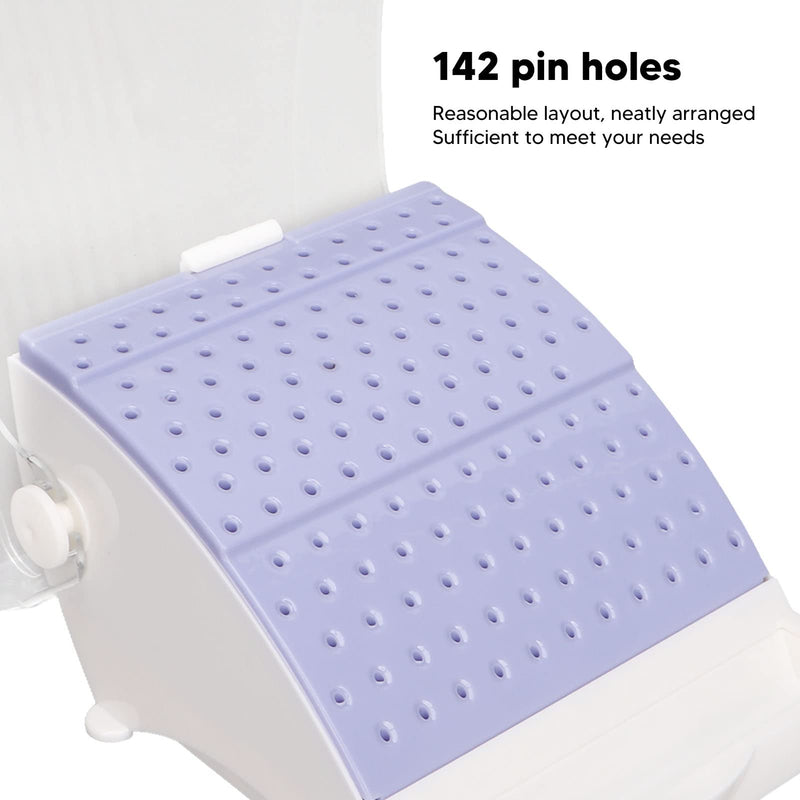 [Australia - AusPower] - Dental Burs Case, 142 Holes, High Low Speed Case, Dental Burs Cleaning Box for Dental Disinfection and Oral Care, Travel Accessories, Dustproof, Environmentally Friendly Dental Bur Holder 