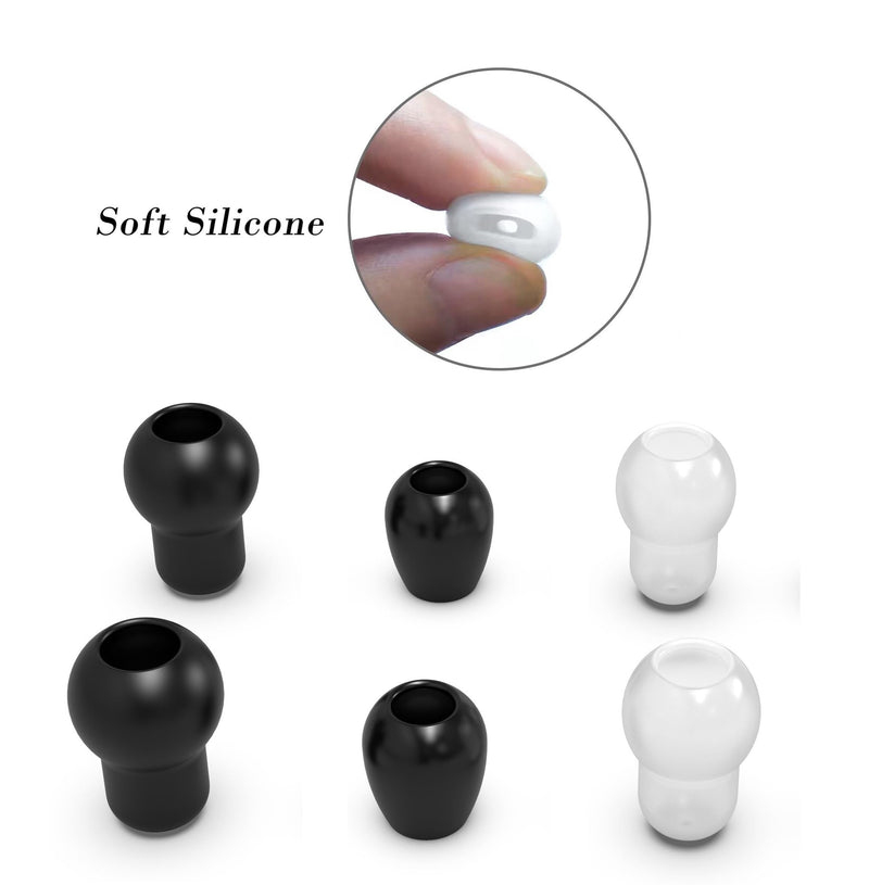 [Australia - AusPower] - 8Pcs 3 Sizes(S/M/L) Littmann Stethoscope Replacement Ear Tips Pieces Diaphragm, Littmann Stethoscope Accessories Repair Kit Ear Bud Plug Cover Large Medium Small Stethoscope Diaphragm Drum Spare Parts 
