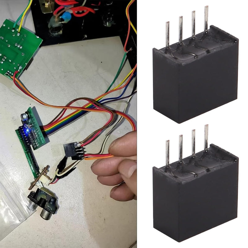 4pcs Black 4 Pin DC-DC Isolating Transformer Modules - B0505S-1W 5V to 5V 1W Fixed Voltage Power Supply for Electronic Circuits