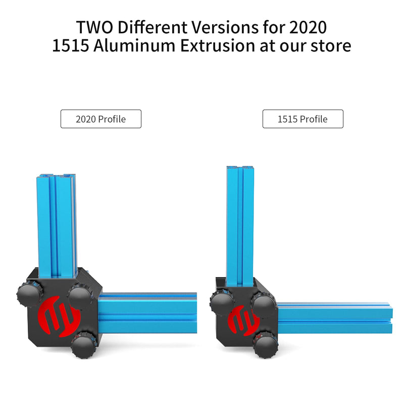 [Australia - AusPower] - FYSETC 3D Printer Part 2020 Aluminum Extrusion Right-Angle Tool: Voron2.4 6mm Extruded Aluminum V-Slot 20x20 Profile Installation Ruler - Anodized CNC All Metal Corner Bracket with M3x30mm Hand Knob 