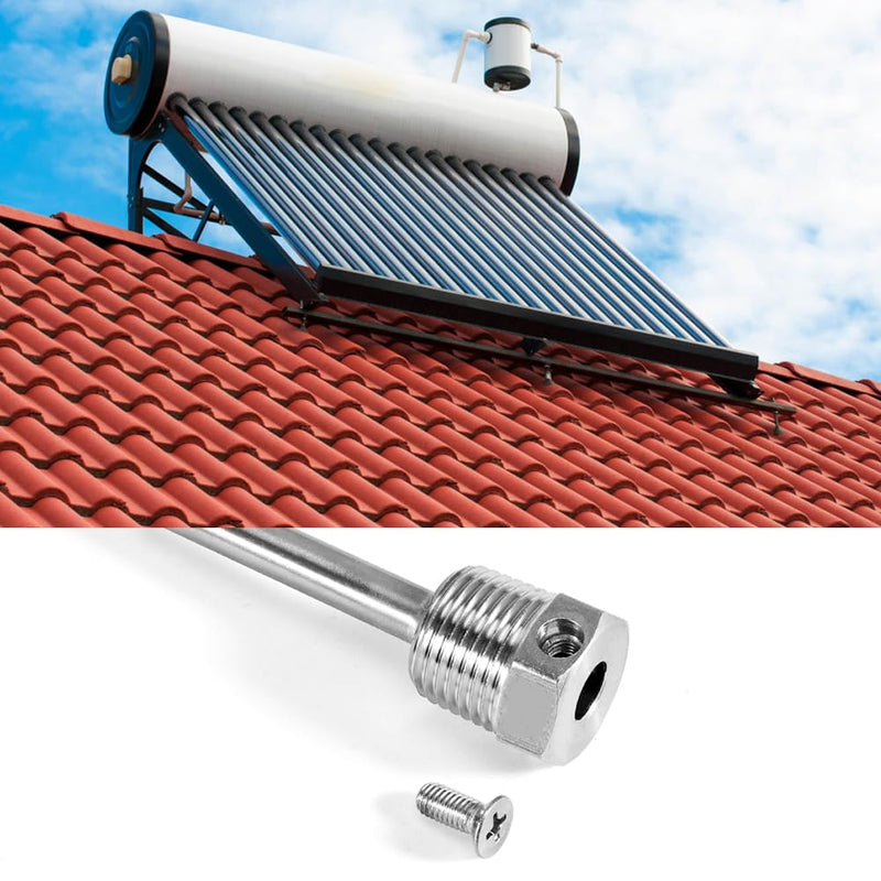 [Australia - AusPower] - 2 pieces 300 mm immersion sleeve, stainless steel immersion sleeves with locking screw, G 1/2 inch thread for temperature sensor, protective tube for temperature sensor, immersion protection tubes for 300mm 
