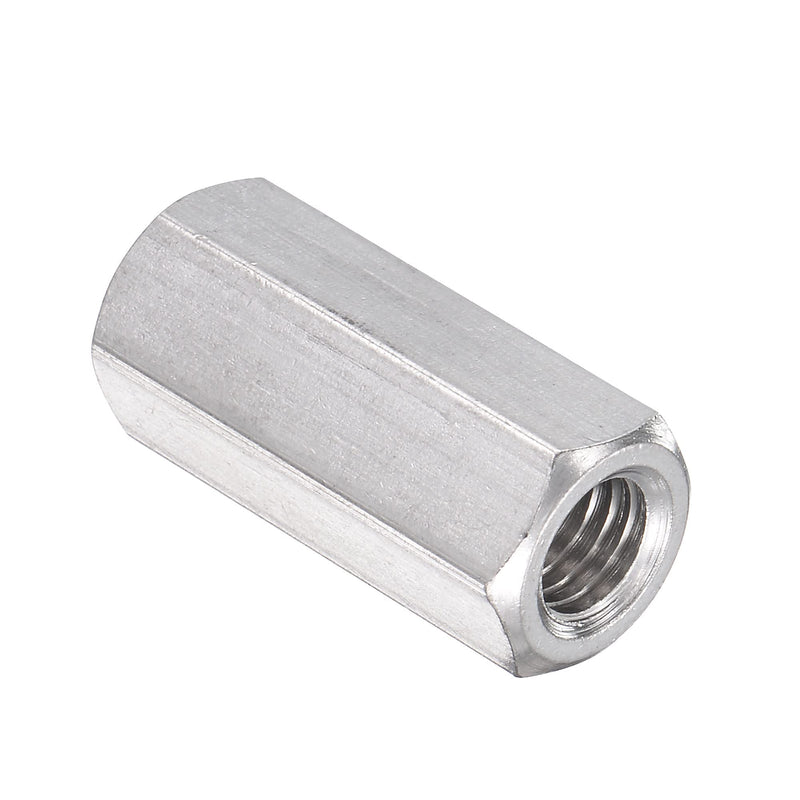[Australia - AusPower] - uxcell M8 x 1.25-Pitch 30mm Length 304 Stainless Steel Metric Hex Coupling Nut, 5-Pack M8 x 30mm 