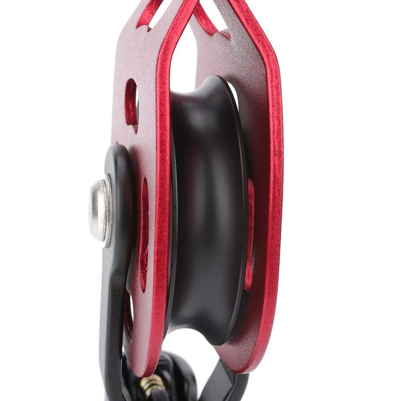 [Australia - AusPower] - Pulley Wheel, Pulley Climbing Single s Wheel, 4KN Aluminium Heavy Duty Single s Rope Pulley Block for 8-12mm Rope Climbing Pulley Lifting Device Pulley 