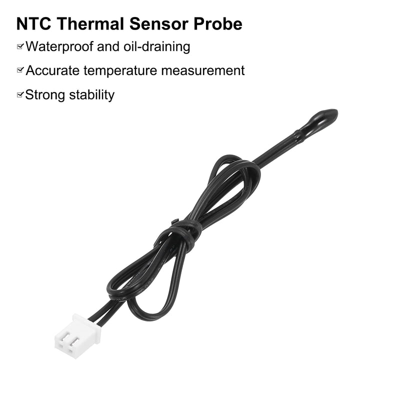 [Australia - AusPower] - uxcell 3 Pcs 10K NTC Thermal Sensor Probe,Epoxy Sensitive Temperature Sensor Probe 11.8 Inch Digital Thermometer Extension Cable Temp Sensor for Electrical Appliances 