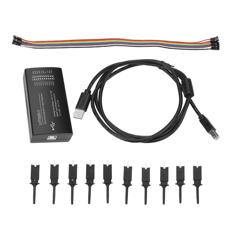 [Australia - AusPower] - USB Logic Analyzer Device,Lht00Su1 8 Channel Virtual Oscilloscope Multi-Function Generator with Logic Analyzer and Pulse/ Counter8 Digital Channel 