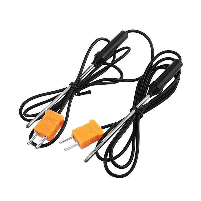 [Australia - AusPower] - 2PCS K Type Thermocouple Probe,Stainless Steel Thermocouple Thermometer Insertion ProbeInsertion Probe（-50~700℃） 