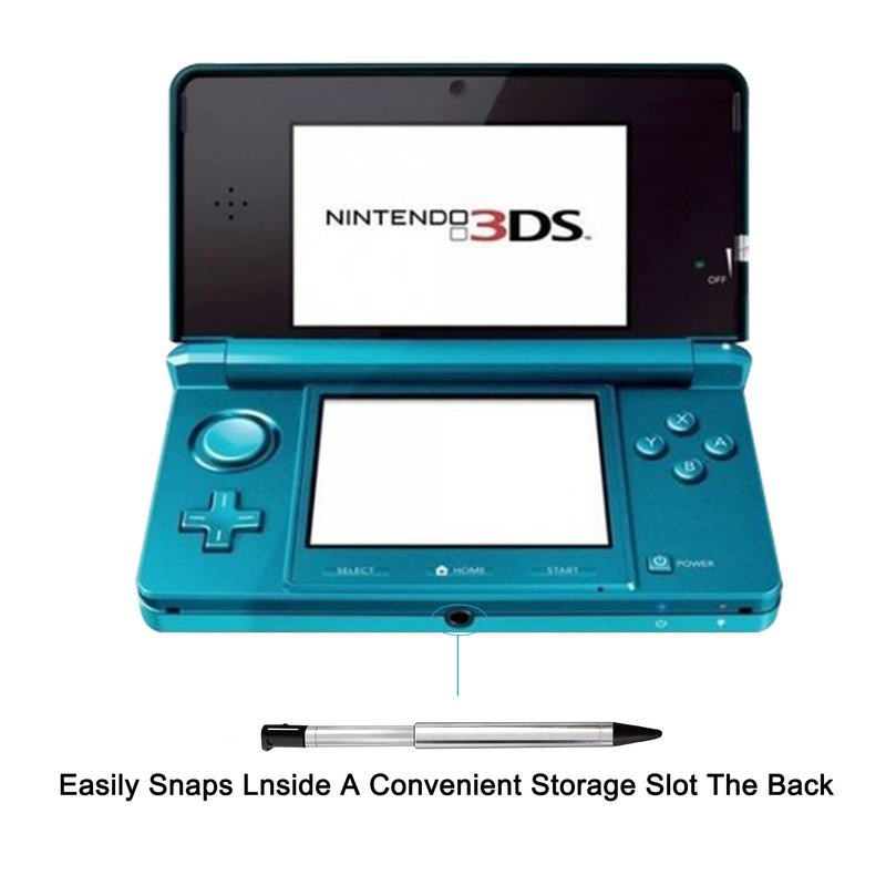 [Australia - AusPower] - 3DS Stylus Pen, Metal Retractable Replacement Stylus Compatible with Nintendo 3DS, 4in1 Combo Touch Styli Pen Set Multi Color for 3DS 