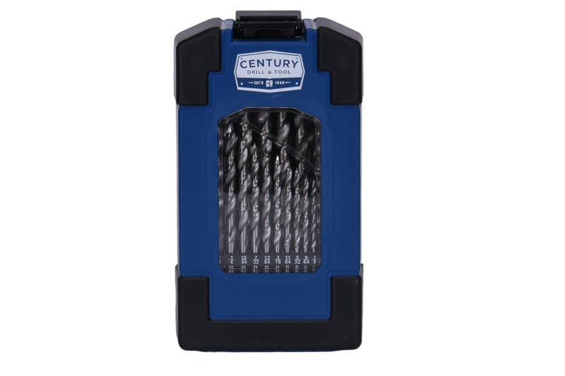 Century Drill & Tool, 37280, 25 PC Set,HSS Brad Point,Drill Bit, Wood Boring Tools 25-Piece Set