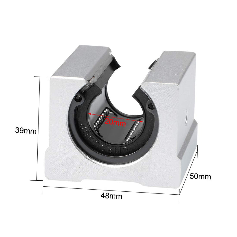 [Australia - AusPower] - uxcell SBR20UU Linear Ball Bearing Slide Block Units, 20mm Bore Dia (Pack of 2) 