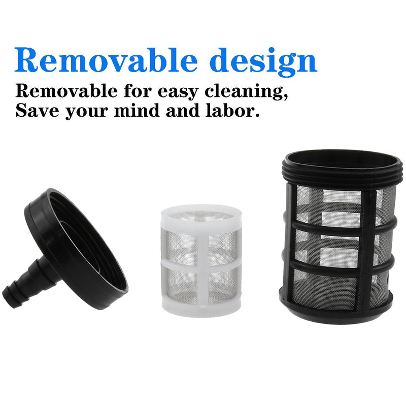 [Australia - AusPower] - Stainless Steel Encryption Filters Double-Layers Stainless Steel Encryption Garden Hose Strainer with 3/8", 1/2" Barb Connection for Sprayer?Car Washers?Oil Pumps and Industrial Equipment (2 Packs) 