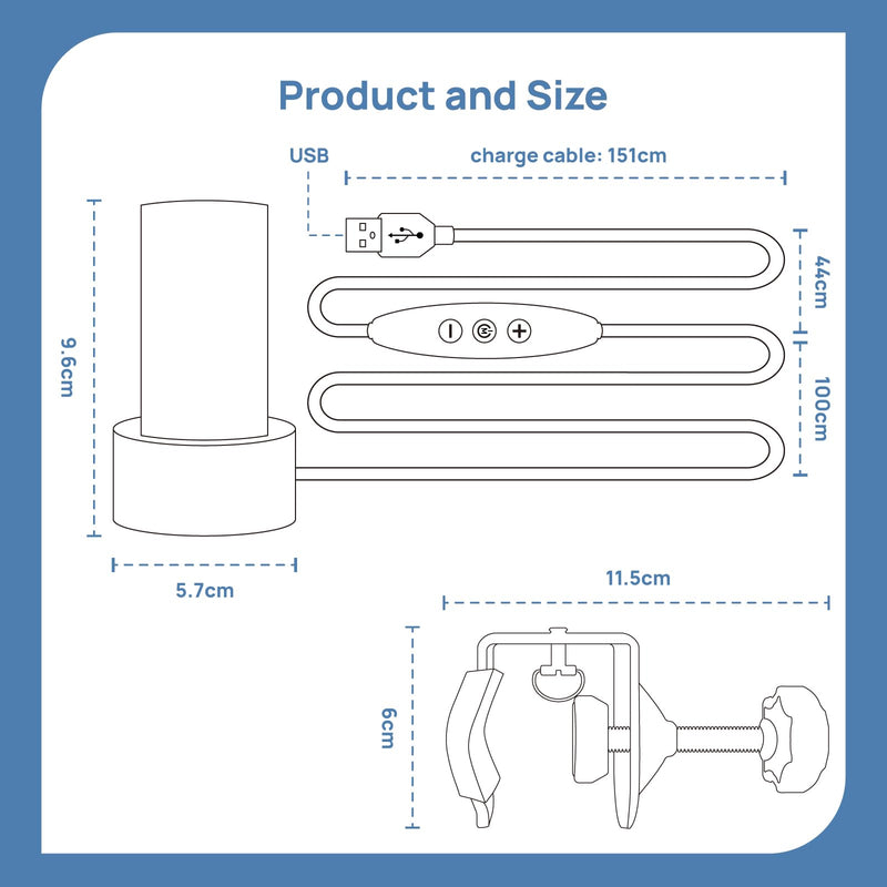 [Australia - AusPower] - Clip Busy Light Standard for The Office / 59 inch USB Cable Busy Light Indicator – Workspace Distractions and Boosts Productivity/Do not Disturb Light - Free LED Indicator Light 