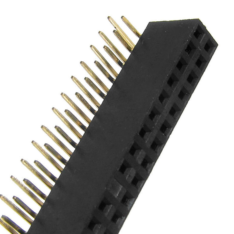 [Australia - AusPower] - uxcell 10 Pcs 2x20 Pin 2.54mm Pitch Dual Row Right Angle Female Headers 