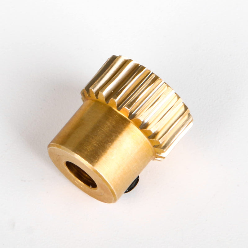 [Australia - AusPower] - BQLZR 0.5Modulus Brass Gear Shaft with 20T Wheel Screw 4mm Hole Industrial Accessories 