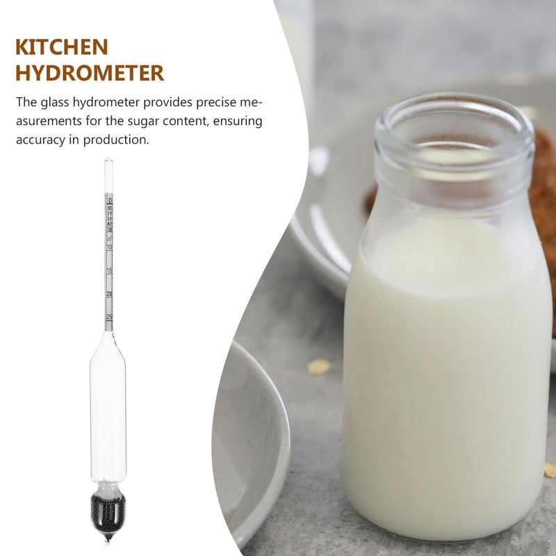 VICASKY Milk Hydrometer Made of Glass, Lactate Meter for Density Measurement for Milk, Precise Milk Measuring Tool for Kitchen and Laboratory, Portable Manual Hydrometer, 6.69 x 0.59 x 0.59 inches
