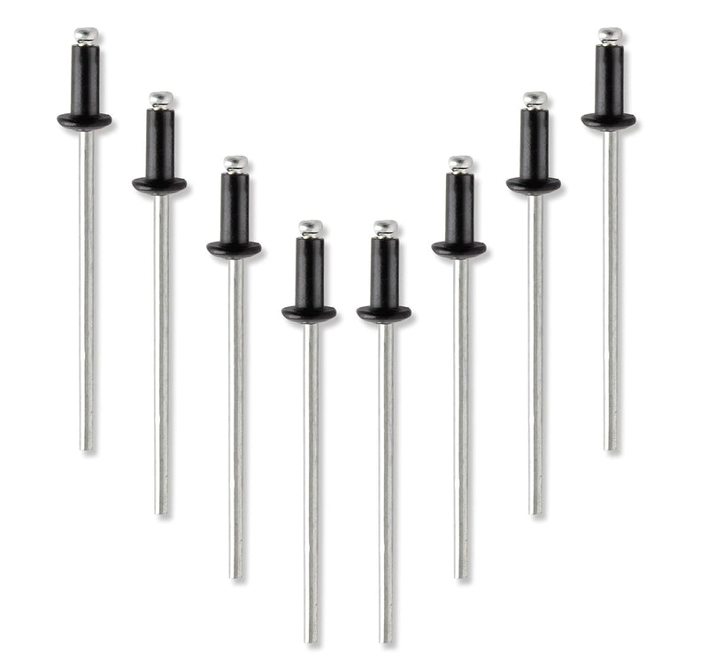 [Australia - AusPower] - 3/32" x 1/4" Aluminum Blind Rivets Assortment, Black Pop Rivets Metal Boat Rivet Tool Marine Rivets for Kayak - 100 Pcs 3/32" x 1/4" 