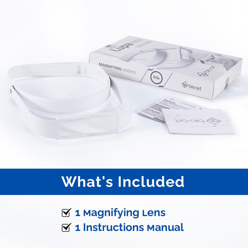[Australia - AusPower] - Dental Magnifying Lens, 3.5X Magnification Head Magnifying Glass Dental Surgical Loupes 
