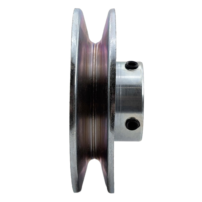 [Australia - AusPower] - AB400-1 Single Groove Web Sheaves,v Belt Pulley 4" OD 1 inch bore,Motor Pulley Carbon Steel for A B 5L 4L V-Belts 