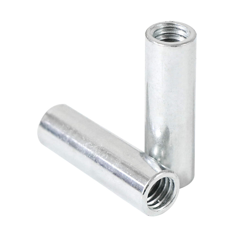 20 Packs 1/4"-20 Round Rod Coupling Nuts, UNC Threaded Round Connector Nuts?Length: 17.8mm