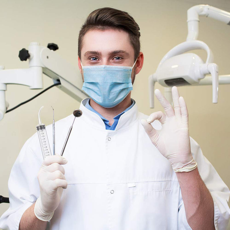 [Australia - AusPower] - 6 Pack Dental Irrigation Syringe, Wisdom Teeth Syringes with Curved Tip for Tooth 