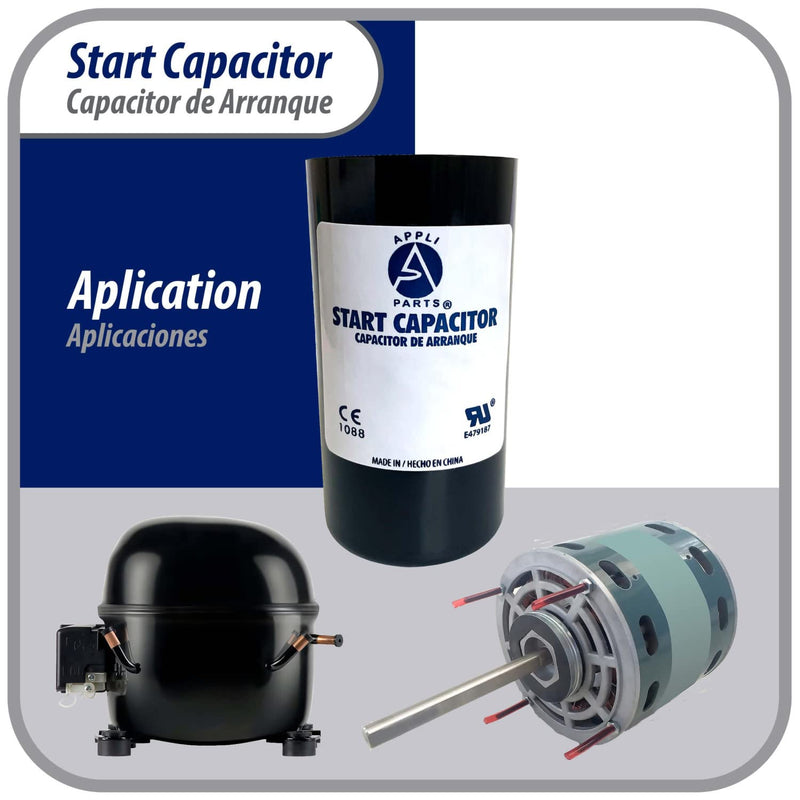 [Australia - AusPower] - Appli Parts Condensador Capacitor Arranque 1000-1200 Mfd (microfaradios) uF 110-125 VAC remplazo universal para motores electricos de distintas aplicaciones 4.6cm Diametro 11cm Alto CON-1000-110 