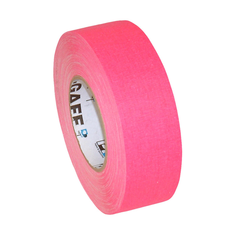 2" Width ProTapes Pro Gaff Premium Matte Cloth Gaffer's Tape with Rubber Adhesive, 50 yds Length x, Fluorescent Blue (Pack of 1)