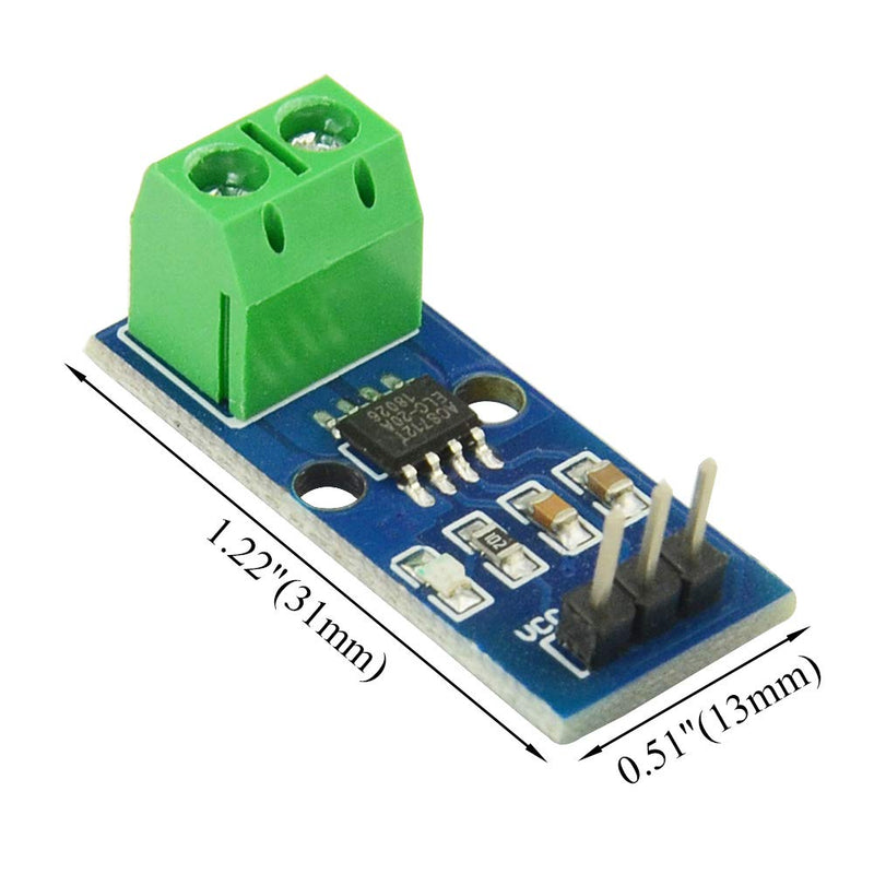 [Australia - AusPower] - XINGYHENG 2Pcs ACS712 20A AC and DC Current Sensor Module ACS712-20A Module High Sensitivity High Efficiency (20A) 