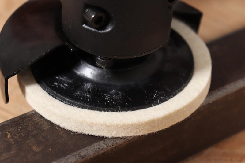 [Australia - AusPower] - 4 Inch Premium Wool Felt Polishing Disc, for 5/8 Angle Grinder, Very-Fine Buffing Wheel for Metal Wood Auto Body Work, 5 Pack Very-Fine-Wool 5Pcs 