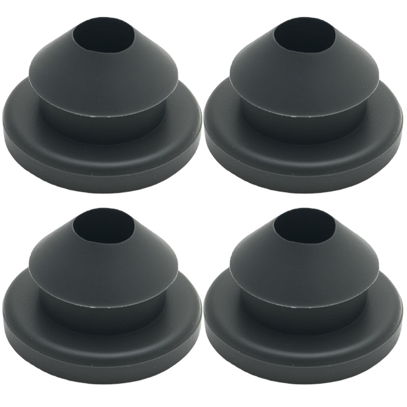200 Pcs Cable Railing Kit Rubber Grommets Protector Sleeve Replacement for 1/8" 5/32" 3/16" Wire Rope Deck Cable Railing Kit for Indoor and Outdoor Metal Posts Black 200