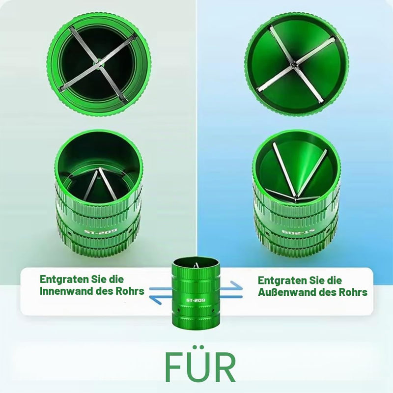 Universal 2-in-1 Deburring Copper Tube, Diameter 6-38 mm Pipes, Deburring Tool, Pipe Deburrer, Deburring Copper Pipe for Cleaning Work Indoor and Outdoor Pipe
