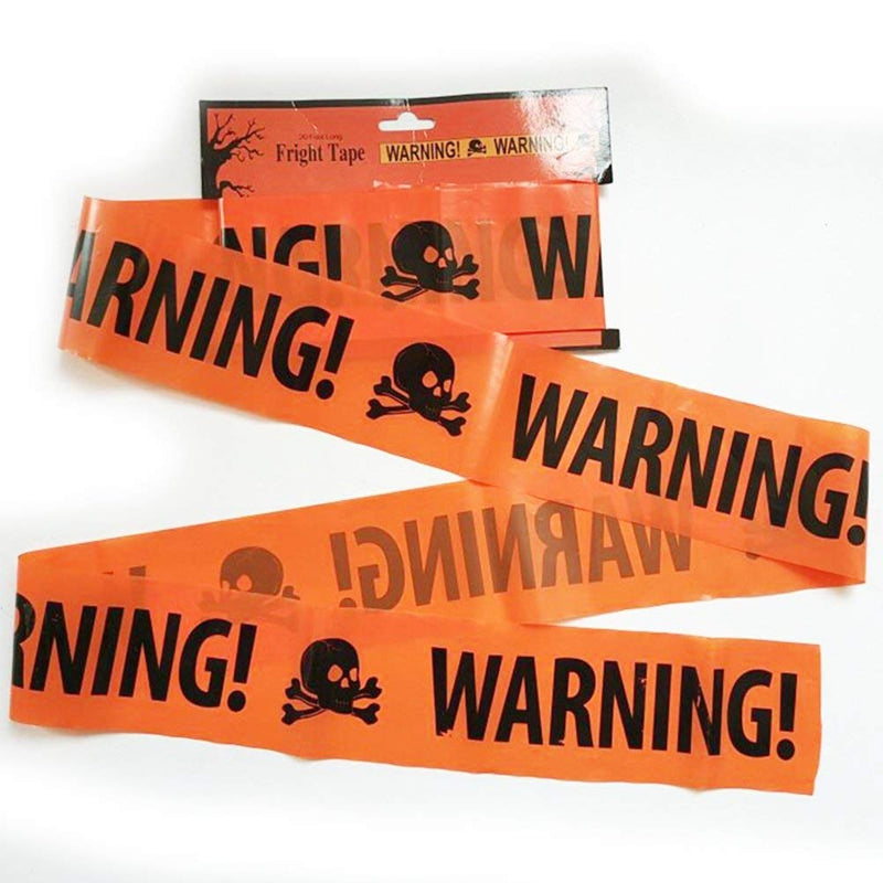 BinaryABC Halloween Caution Tapes,Halloween Warning Tape,Halloween Party Haunted House Props,6M