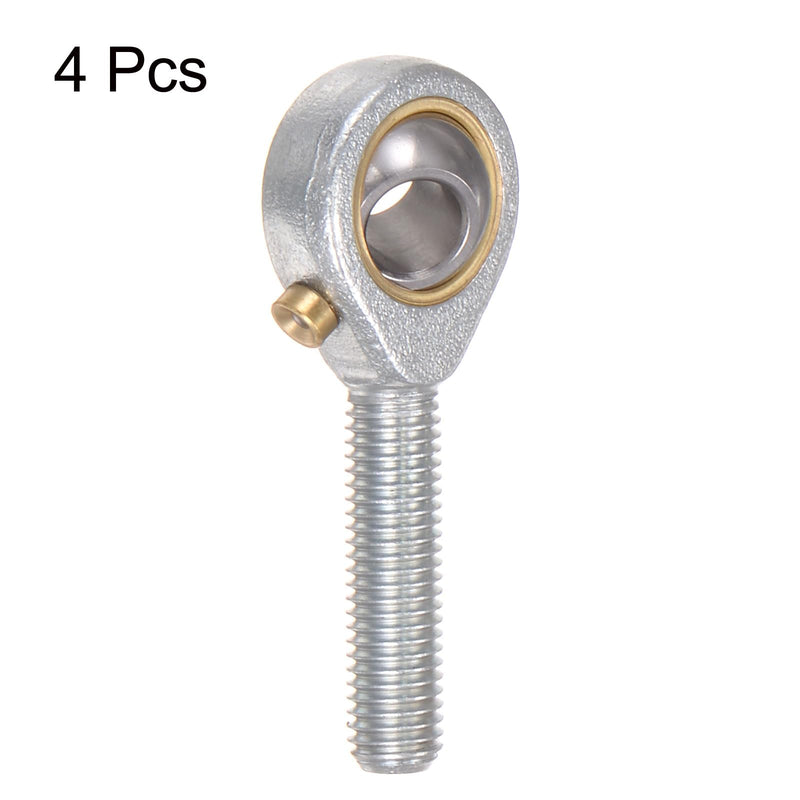 [Australia - AusPower] - uxcell 4pcs POSB4 1/4" Rod End Bearing 1/4"-28 UNF Male Right Hand Thread, Bearing Steel Rod End Joints with Jam Nut 1/4" 