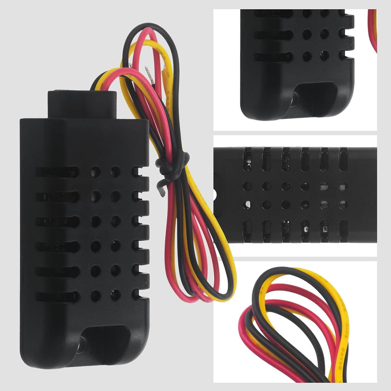 [Australia - AusPower] - 1 x DHT21/AM2301 AM2301A capacitive digital temperature and humidity sensor, DHT21 temperature humidity sensor module, black, for humidity controller, test equipment 