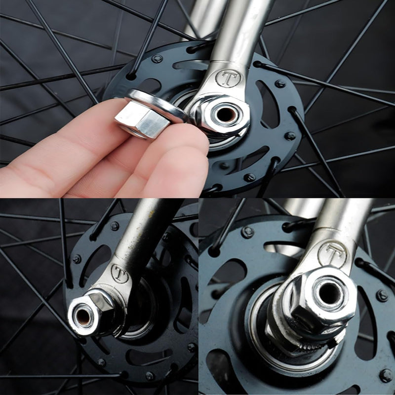 [Australia - AusPower] - 3/8" Bike Wheel Axle Nut - 4PCS 
