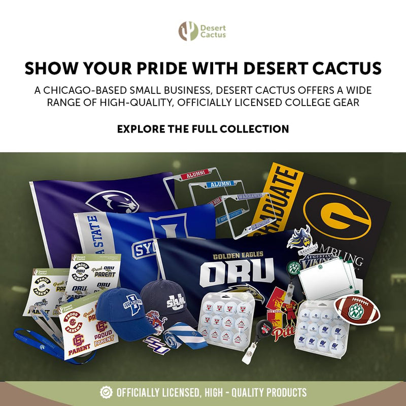 Desert Cactus University of Wyoming License Plate Frame Metal Car Tag Holder for Front or Back of Car Officially Licensed (Alumni 2-Pack)
