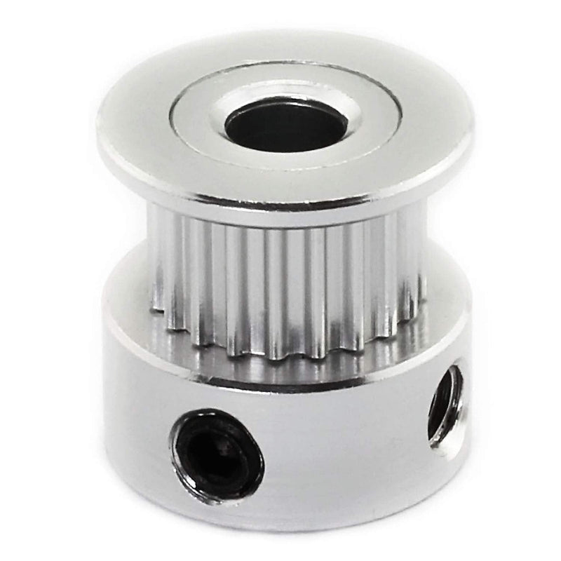 [Australia - AusPower] - 2pcs GT2 Aluminum Alloy Synchronous Wheel 3D Printer Accessories 20 Teeth Bore 6mm Timing Pulley for Width 6mm Open Timing Belt 6mm Bore 