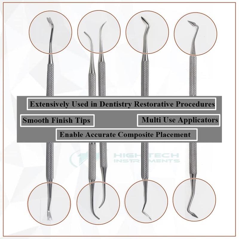 [Australia - AusPower] - Dental PK Thomas Carvers Set of 5 Pcs Made of Stainless Steel Used for Restorative Contouring Shaping Carving Double Ended Waxing Modelling Instruments with Knurled Handle for Firm Grip 5 Pcs PK Thomas 