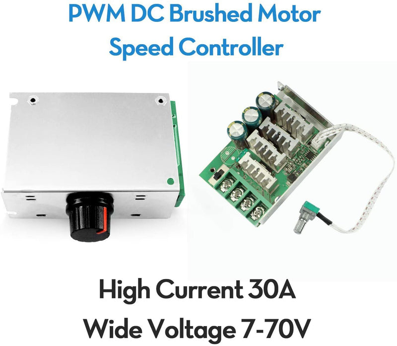 [Australia - AusPower] - RioRand 7-70V PWM DC Motor Speed Controller Switch 30A 2PCS 